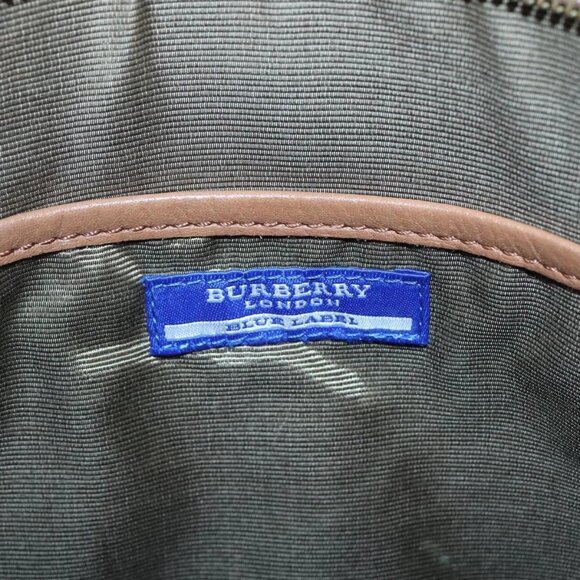 BURBERRY Nova Check Blue Label Shoulder Bag Canvas Beige - Picture 8 of 16